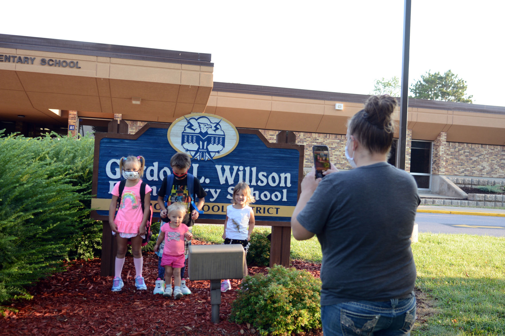 First day of school 2020 in Baraboo